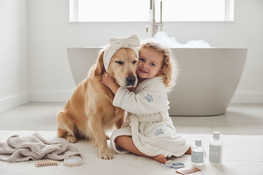 子どもとワンちゃん、どちらの隣にも似合うものを。Doudou wauのものづくり。