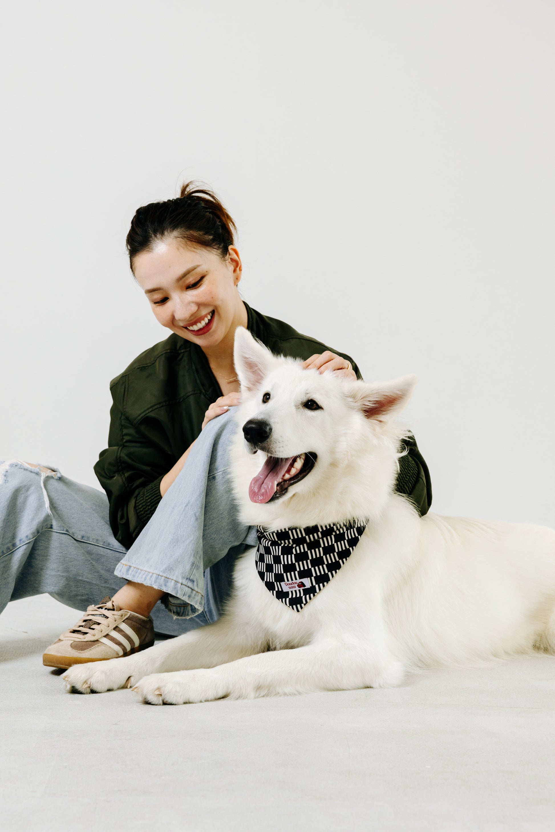 国産 犬用バンダナ リズム・ライン【小型犬~大型犬まで対応】
